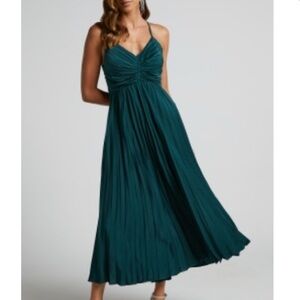 Showpo green backless dress